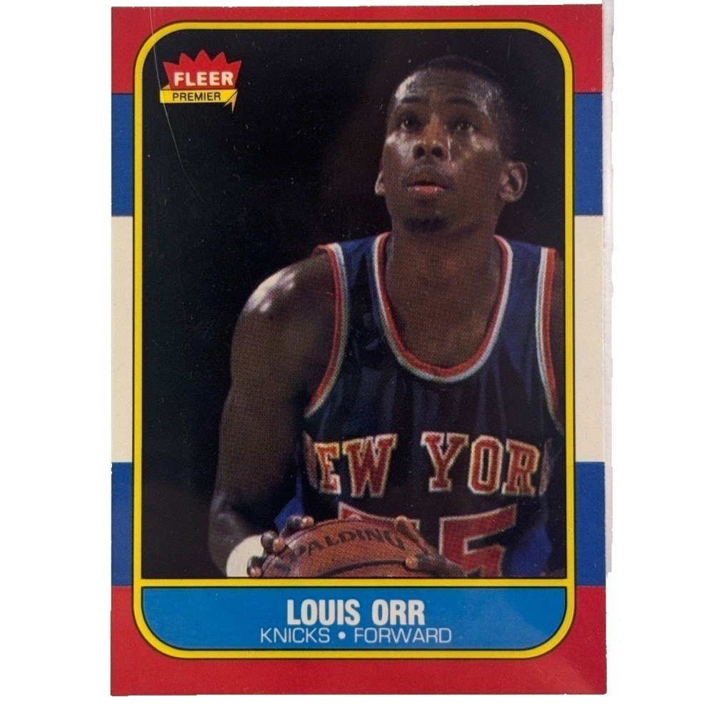 1986-87 Fleer Louis Orr #83 Basketball Card NBA New York Knicks NY
